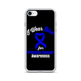 Prostate Cancer Awareness I Wear Blue iPhone Case