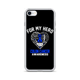 Colon Cancer Awareness For My Hero iPhone Case