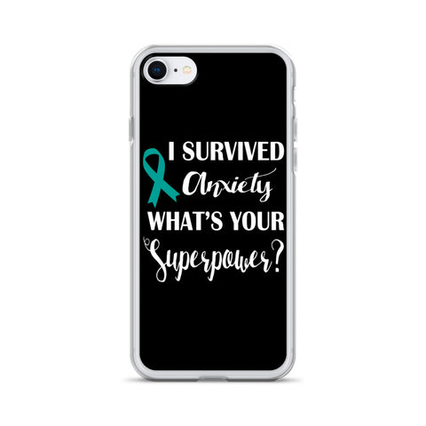 Anxiety Awareness I Survived, What's Your Superpower? iPhone Case - The Awareness Store