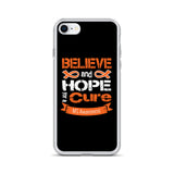 Multiple Sclerosis Awareness Believe & Hope for a Cure iPhone Case