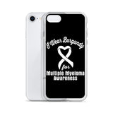 Multiple Myeloma Awareness I Wear Burgundy iPhone Case - The Awareness Store