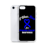 Prostate Cancer Awareness I Wear Blue iPhone Case