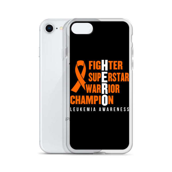 Uithoudingsvermogen Eenzaamheid weg Leukemia Awareness Fighter, Superstar, Warrior, Champion, Hero iPhone – The  Awareness Store