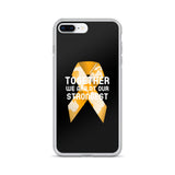 Leukemia Awareness Together We Are at Our Strongest iPhone Case