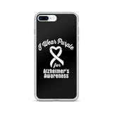 Alzheimer's Awareness I Wear Purple iPhone Case - The Awareness Store