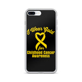 Childhood Cancer Awareness I Wear Gold iPhone Case