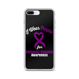 Domestic Violence Awareness I Wear Purple iPhone Case