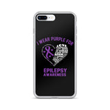 Epilepsy Awareness I Wear Purple iPhone Case - The Awareness Store