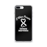 Epilepsy Awareness I Wear Purple iPhone Case