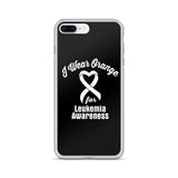 Leukemia Awareness I Wear Orange iPhone Case