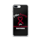 Multiple Myeloma Awareness I Wear Burgundy iPhone Case