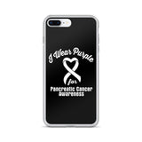 Pancreatic Cancer Awareness I Wear Purple iPhone Case - The Awareness Store