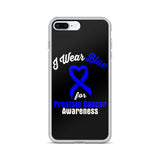 Prostate Cancer Awareness I Wear Blue iPhone Case