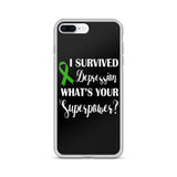 Depression Awareness I Survived, What's Your Superpower? iPhone Case - The Awareness Store