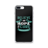 Ovarian Cancer Awareness Believe & Hope for a Cure iPhone Case