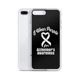 Alzheimer's Awareness I Wear Purple iPhone Case - The Awareness Store