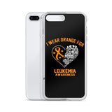 Leukemia Awareness I Wear Orange iPhone Case
