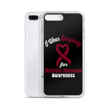 Multiple Myeloma Awareness I Wear Burgundy iPhone Case