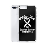 Ovarian Cancer Awareness I Wear Teal iPhone Case - The Awareness Store