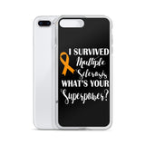Multiple Sclerosis Awareness I Survived, What's Your Superpower? iPhone Case