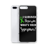 Depression Awareness I Survived, What's Your Superpower? iPhone Case - The Awareness Store