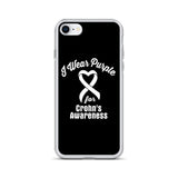 Crohn's Awareness I Wear Purple iPhone Case - The Awareness Store
