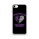 Cystic Fibrosis Awareness I Wear Purple iPhone Case - The Awareness Store