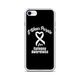 Epilepsy Awareness I Wear Purple iPhone Case