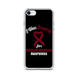 Multiple Myeloma Awareness I Wear Burgundy iPhone Case