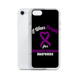 Domestic Violence Awareness I Wear Purple iPhone Case