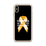 Leukemia Awareness Together We Are at Our Strongest iPhone Case