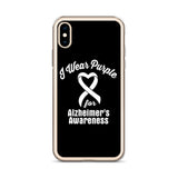 Alzheimer's Awareness I Wear Purple iPhone Case - The Awareness Store