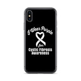 Cystic Fibrosis Awareness I Wear Purple iPhone Case - The Awareness Store