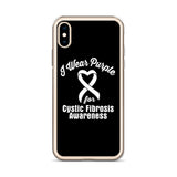 Cystic Fibrosis Awareness I Wear Purple iPhone Case - The Awareness Store