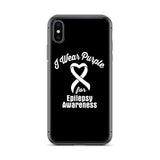 Epilepsy Awareness I Wear Purple iPhone Case - The Awareness Store