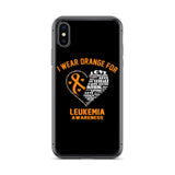 Leukemia Awareness I Wear Orange iPhone Case