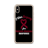 Multiple Myeloma Awareness I Wear Burgundy iPhone Case