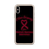 Multiple Myeloma Awareness I Wear Burgundy iPhone Case