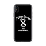 Multiple Sclerosis Awareness I Wear Orange iPhone Case - The Awareness Store