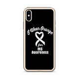 Multiple Sclerosis Awareness I Wear Orange iPhone Case - The Awareness Store