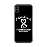 Pancreatic Cancer Awareness I Wear Purple iPhone Case - The Awareness Store