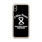 Pancreatic Cancer Awareness I Wear Purple iPhone Case - The Awareness Store