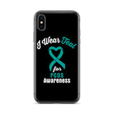 PCOS Awareness I Wear Teal iPhone Case - The Awareness Store