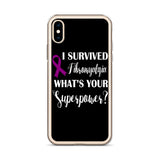 Fibromyalgia Awareness I Survived, What's Your Superpower? iPhone Case
