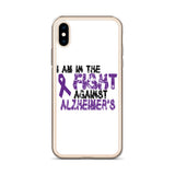 Alzheimer's Awareness I am in the Fight iPhone Case