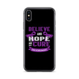 Crohn's Awareness Believe & Hope for a Cure iPhone Case