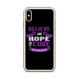 Crohn's Awareness Believe & Hope for a Cure iPhone Case
