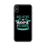 Ovarian Cancer Awareness Believe & Hope for a Cure iPhone Case