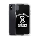 Alzheimer's Awareness I Wear Purple iPhone Case - The Awareness Store