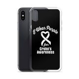 Crohn's Awareness I Wear Purple iPhone Case - The Awareness Store
